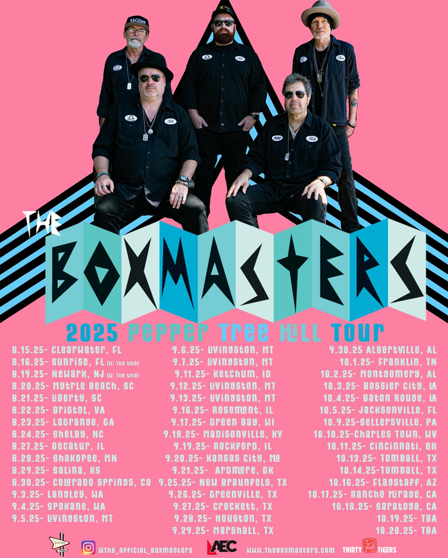 Billy Bob Thornton Pepper Tree Hill Tour Poster 2026